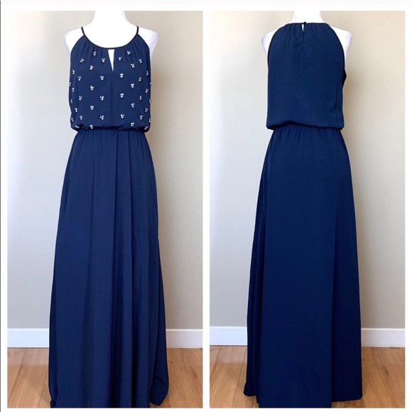 NWOT VICTORIAS SECRET Beaded Sleeveless MAXI DRESS - Picture 8 of 8